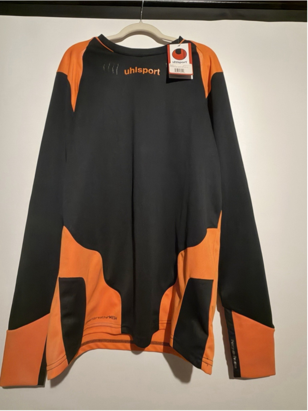 Uhlsport Ergonomic Goalkeeper Jersey Long Sleeve Black Polyester Men's L. F6048